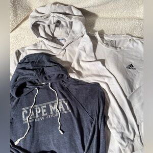 Adidas, Old Navy and Cape May Hoodies Bundle. Size Medium.